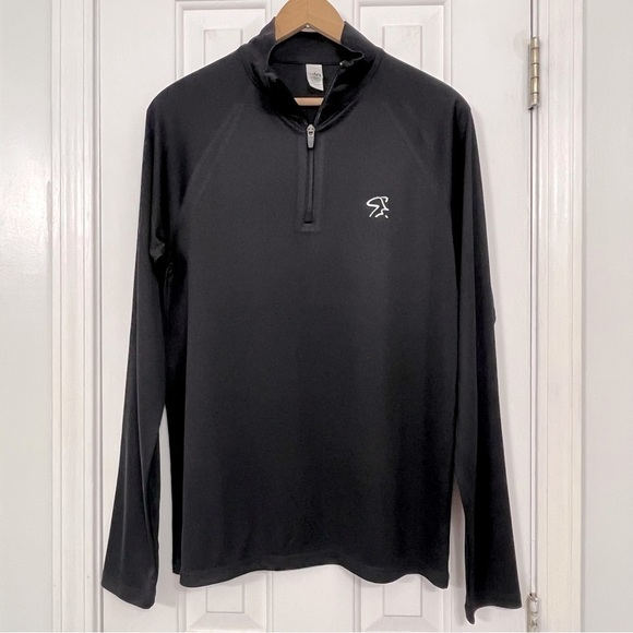 Alo Spinning black 1/4 zip pullover, size medium. - Picture 1 of 7